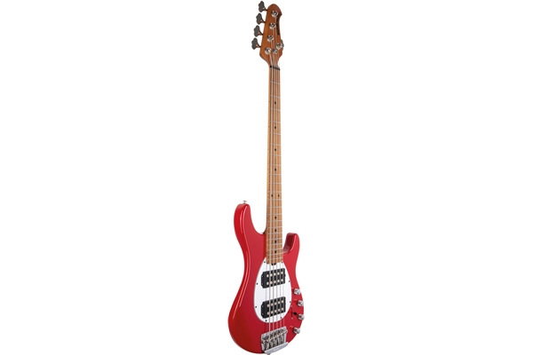 Music Man - Sterling 5 HH Scarlet Red Tastiera Acero