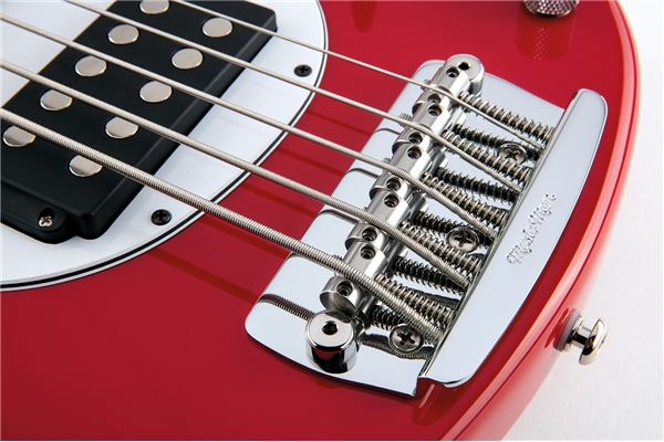 Music Man - Sterling 5 HH Scarlet Red Tastiera Acero