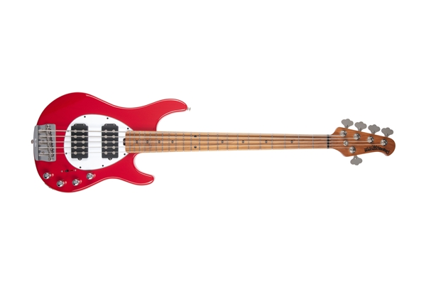 Music Man - Sterling 5 HH Scarlet Red Tastiera Acero