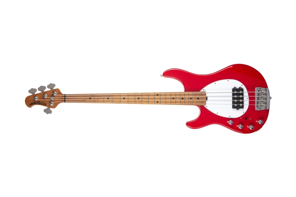 Music Man - Sterling 4 H Scarlet Red Tastiera Acero Lefty