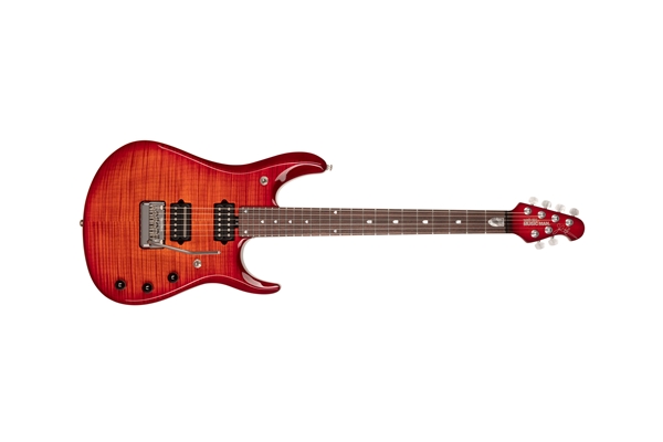 Music Man - John Petrucci 6 Figured Top Dragon Blood Flame Tastiera Palissandro