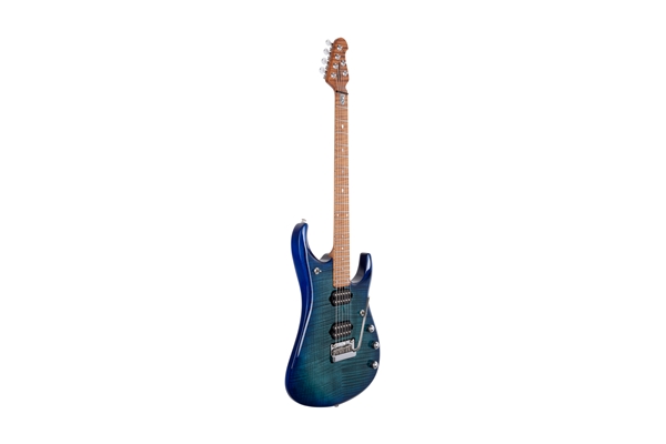 Music Man - JP15 6 Cerulean Paradise Flame Tastiera Acero Figurato Roasted