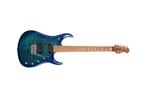 Music Man JP15 6 Cerulean Paradise Flame Tastiera Acero Figurato Roasted