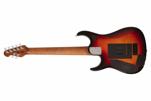 Music Man - JP15 7 String Tiger Eye Flame Top