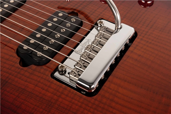 Music Man - JP15 7 String Tiger Eye Flame Top