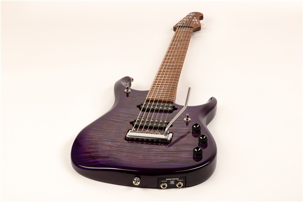 Music Man - JP15 7 String Purple Nebula Flame Top