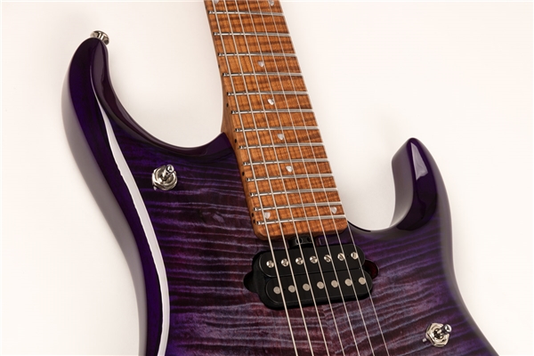 Music Man - JP15 7 String Purple Nebula Flame Top