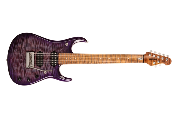 Music Man - JP15 7 String Purple Nebula Flame Top