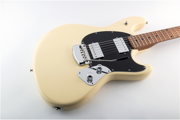 Music Man - StingRay RS Guitar HH Aged Buttercream Tasiera Acero