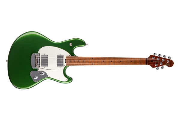 Music Man - StingRay Guitar HH Trem Charging Green Tatiera Acero