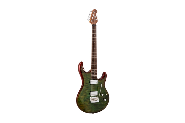 Music Man - Luke 3 BFR HH Luscious Green Flame Tastiera Palissandro