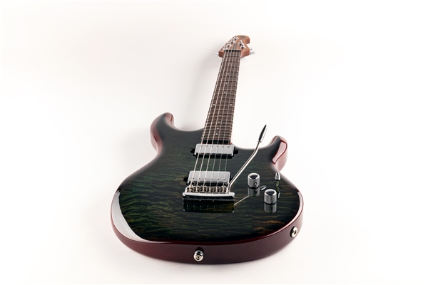 Music Man - Luke 3 BFR HH Luscious Green Quilt Tastiera Palissandro