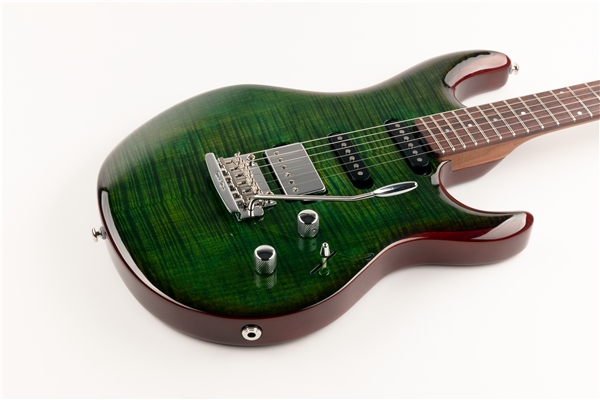 Music Man - Luke 3 BFR HSS Luscious Green Flame Tastiera Palissandro