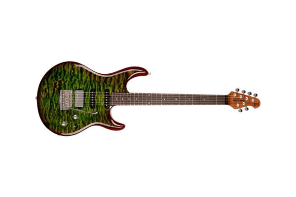 Music Man - Luke 3 BFR HSS Luscious Green Quilt Tastiera Palissandro