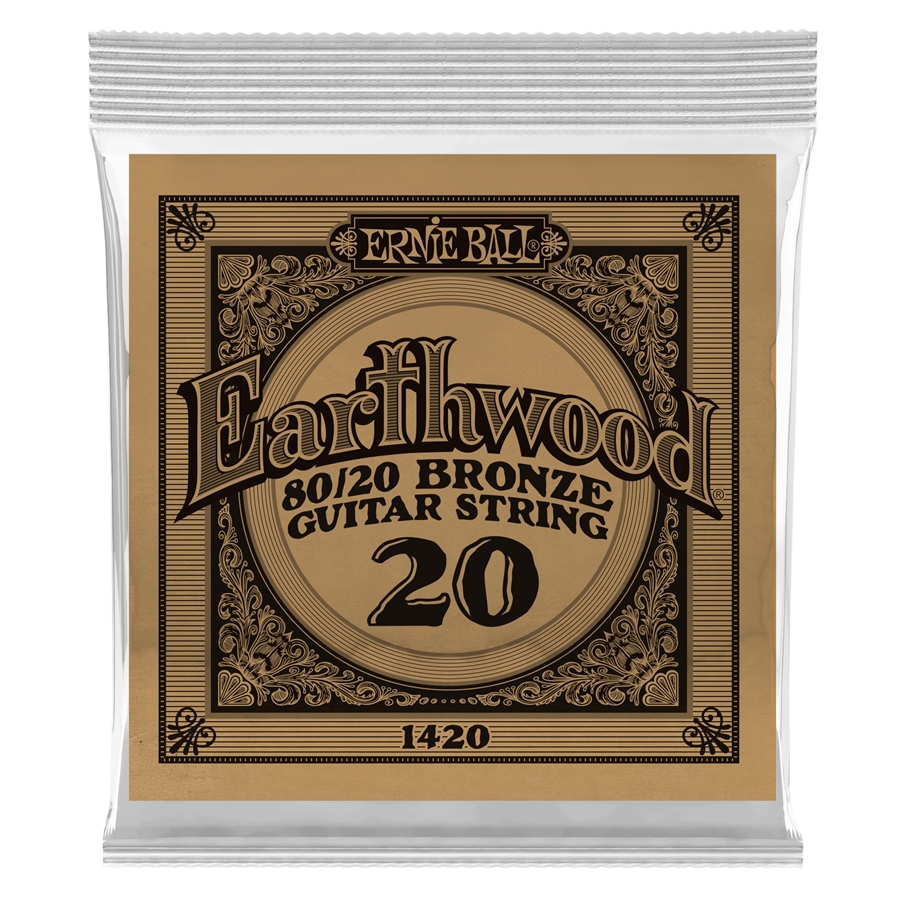 Ernie Ball 1420 Earthwood 80/20 Bronze .020