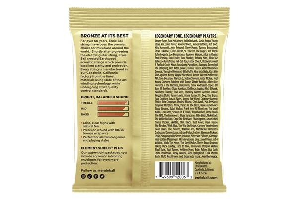 Ernie Ball - 2006 Earthwood 80/20 Bronze Extra Light 10-50