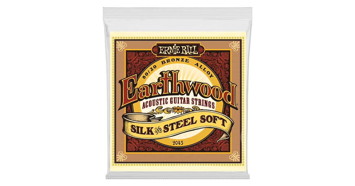 Ernie Ball 2045 Earthwood Silk & Steel 80/20 Bronze Soft 11-52