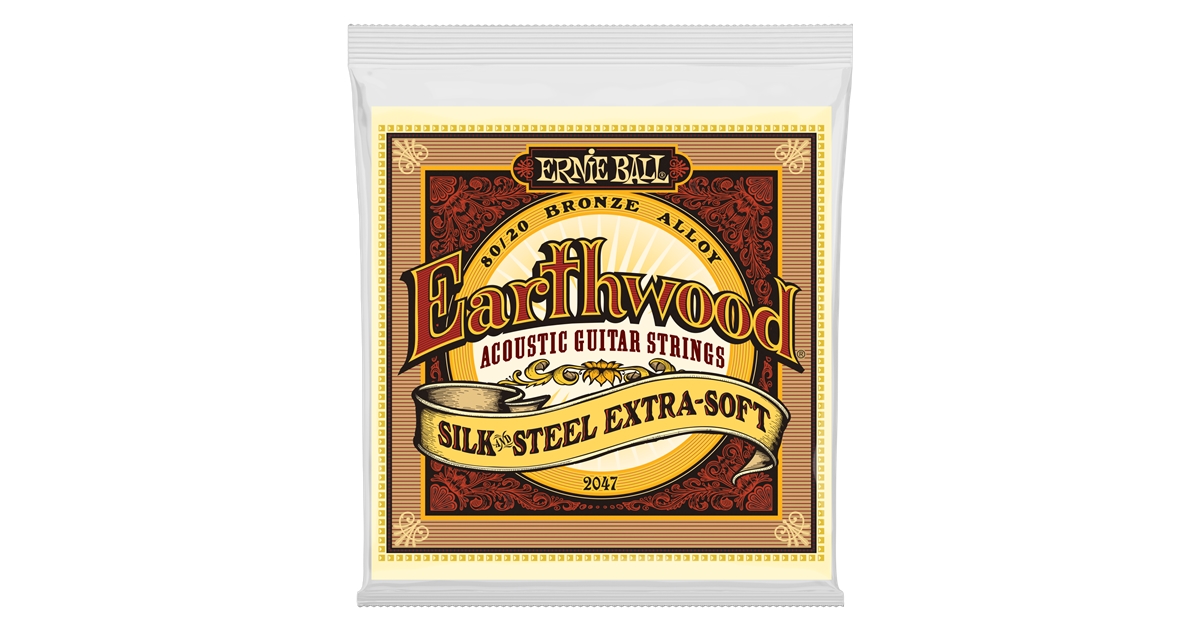 Ernie Ball 2047 Earthwood Silk & Steel 80/20 Bronze Extra Soft 10-50