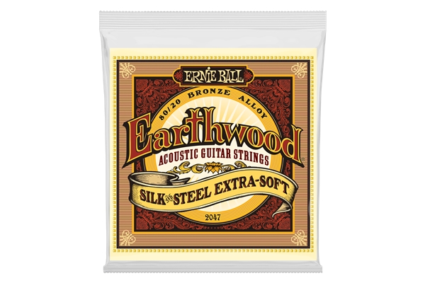 Ernie Ball 2047 Earthwood Silk & Steel 80/20 Bronze Extra Soft 10-50