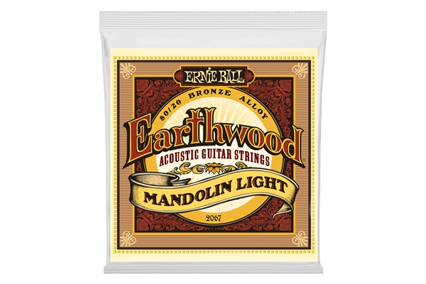 Ernie Ball 2067 Earthwood Mandolin Light Terminate ad Anello Bronzo 80/20