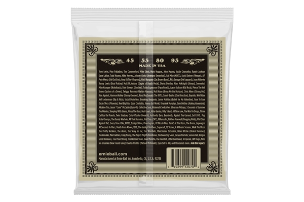 Ernie Ball - 2070 Earthwood Phosphor Bronze 45-95