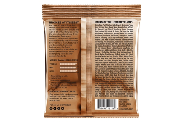 Ernie Ball - 2146 Earthwood Phosphor Bronze Medium Light 12-54