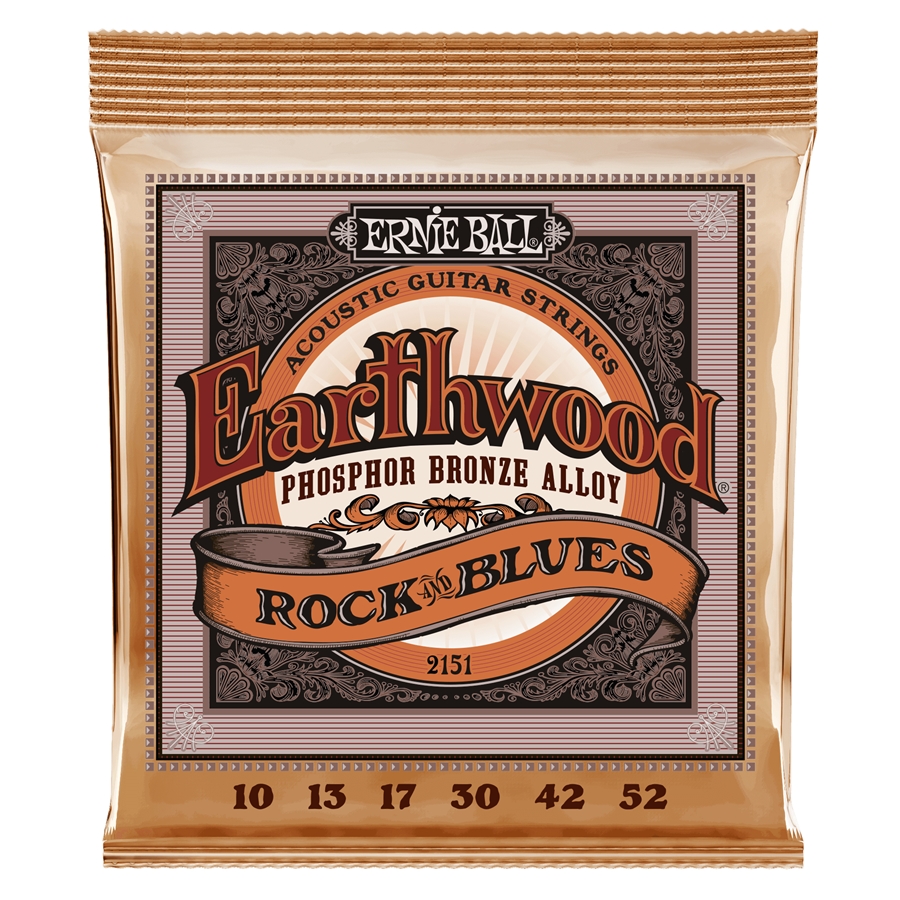 Ernie Ball 2151 Earthwood Rock & Blues con SOL Liscio Phosphor Bronze