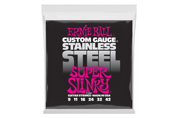 Ernie Ball 2248 Stainless Steel Super Slinky 9-42