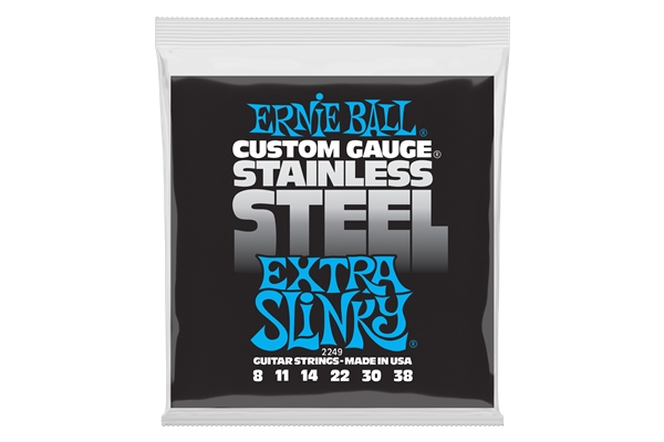 Ernie Ball 2249 Stainless Steel Extra Slinky 8-38