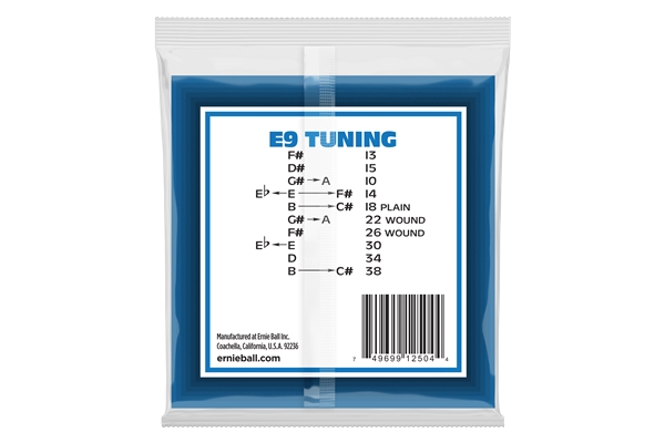 Ernie Ball - 2504 Pedal Steel Stainless Steel E9 Tuning