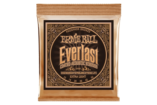 Ernie Ball 2550 Everlast Coated Phosphor Bronze Extra Light 10-50