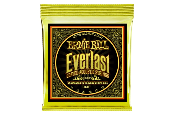 Ernie Ball - 2558 Everlast Coated 80/20 Bronze Light 11-52