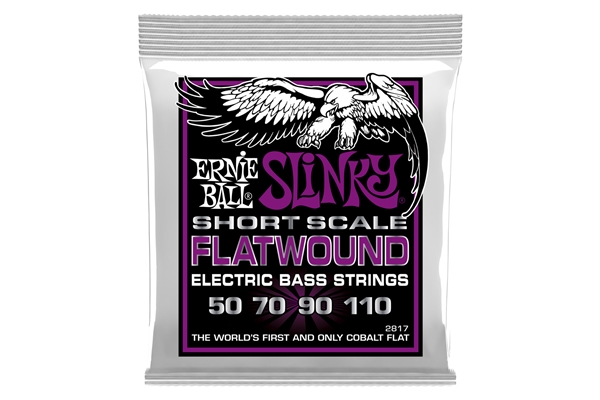 Ernie Ball 2817 Slinky Short Scale Flatwound El Bass 50-110