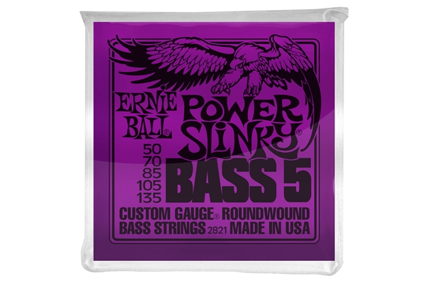 Ernie Ball - 2821 Nickel Wound 5 corde Power Slinky 50-135