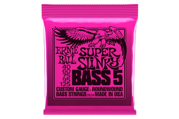 Ernie Ball - 2824 Nickel Wound 5 corde Super Slinky 40-125