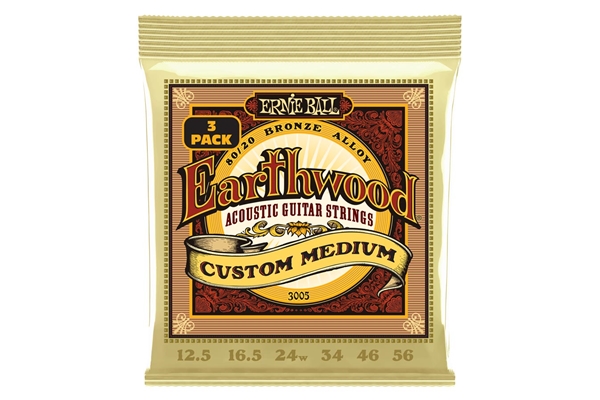 Ernie Ball - 3005 Erthwd Custom Med 8020 12.5 56