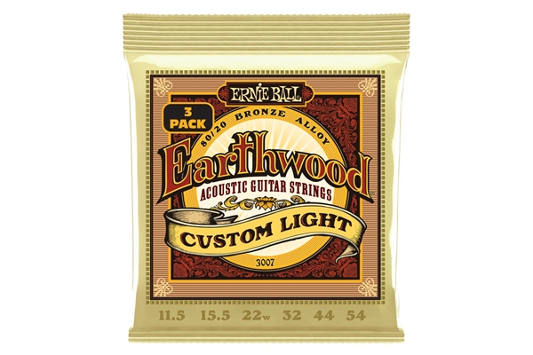 Ernie Ball - 3007 Erthwd Custom Light 8020 11.5 54