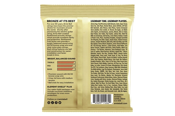 Ernie Ball - 3069 Erthwd Folk Nylon, Pk 28 42