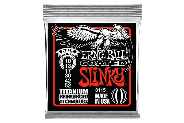 Ernie Ball - 3115 RPS Coated Titanium Skinny Top Heavy Bottom Slinky 10-52