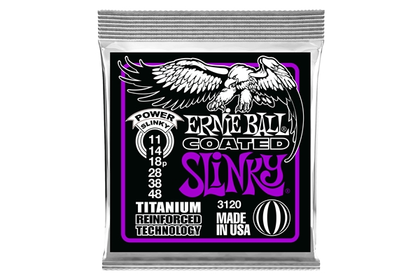 Ernie Ball - 3120 RPS Coated Titanium Power Slinky 11-48