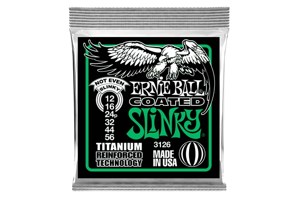 Ernie Ball 3126 RPS Coated Titanium Not Even Slinky 12-56