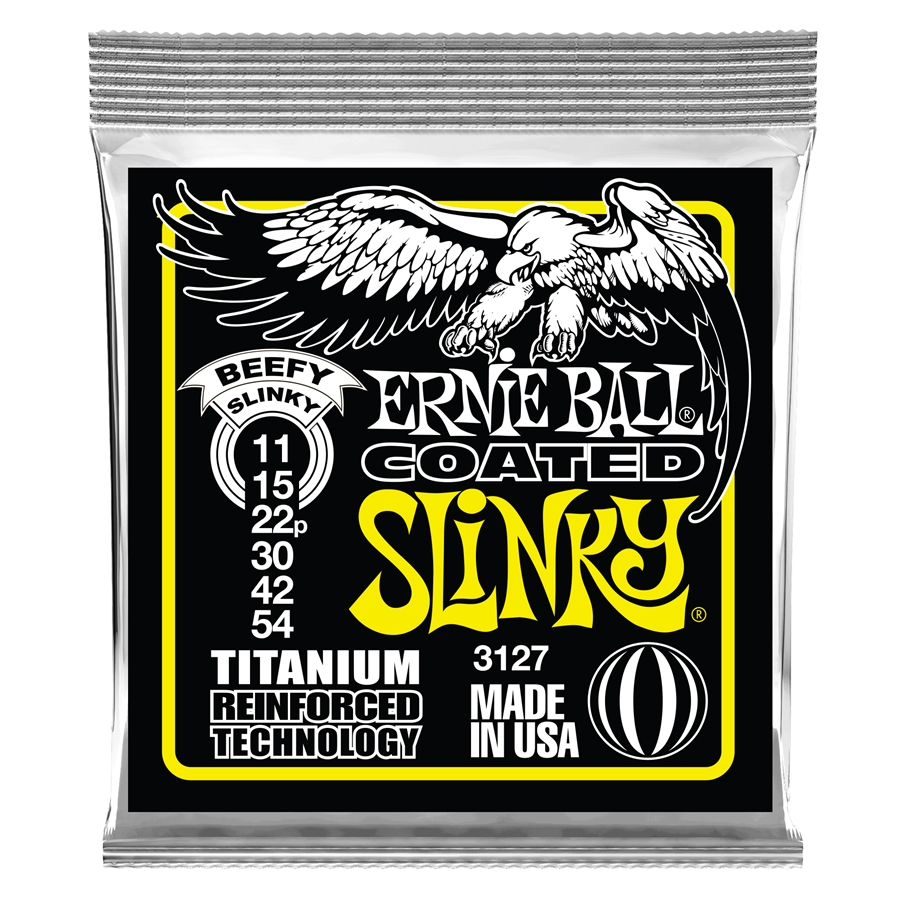 Ernie Ball 3127 RPS Coated Titanium Beefy Slinky 11-54