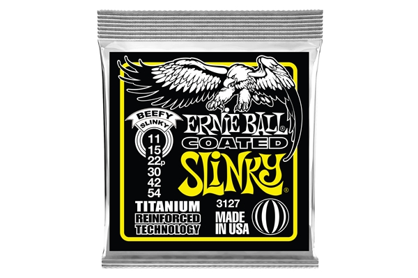 Ernie Ball 3127 RPS Coated Titanium Beefy Slinky 11-54