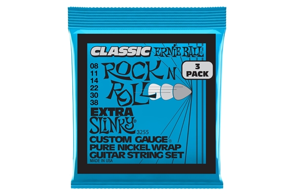 Ernie Ball 3255 Extra Slinky Classic RnR Pk 8 38