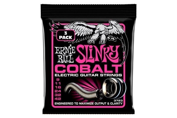 Ernie Ball - 3723 Super Slinky Cobalt 3 Pk 9 42