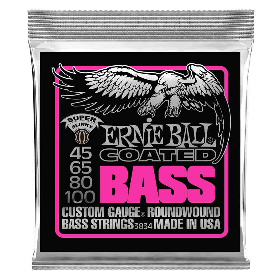 Ernie Ball 3834 Super Slinky Coated 45-100