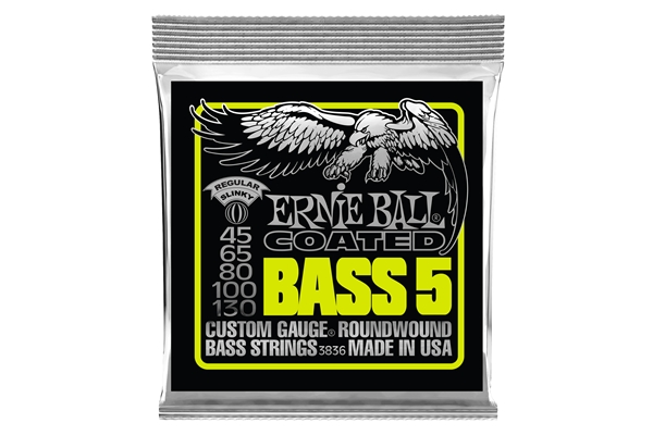 Ernie Ball - 3836 Bass 5 Slinky Coated 45-130