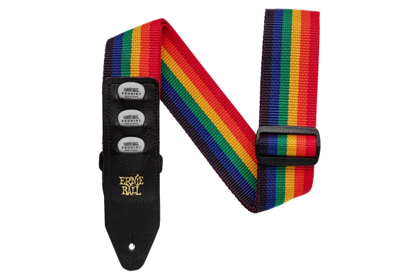 Ernie Ball 4188 Pickholder Strap Rainbow