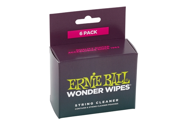 Ernie Ball - Wonder Wipes String Cleaner Confezione da 6