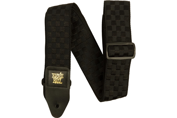 Ernie Ball 5341 Black Checkers Jacquard Strap